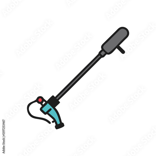 Weed Whacker or String Trimmer Icon Vector