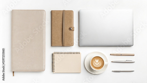 Clean Flat Lay Design with Neutral Tones and Stylish Aesthetic2