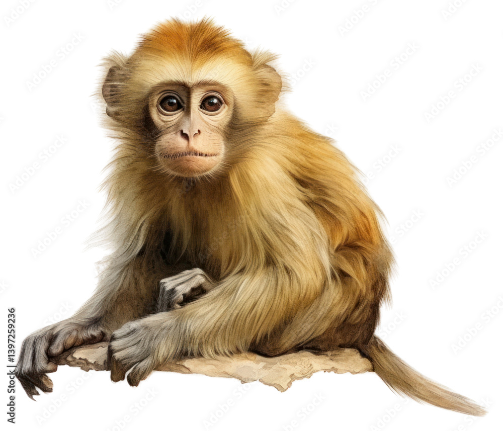 Fototapeta premium PNG Monkey wildlife animal mammal.