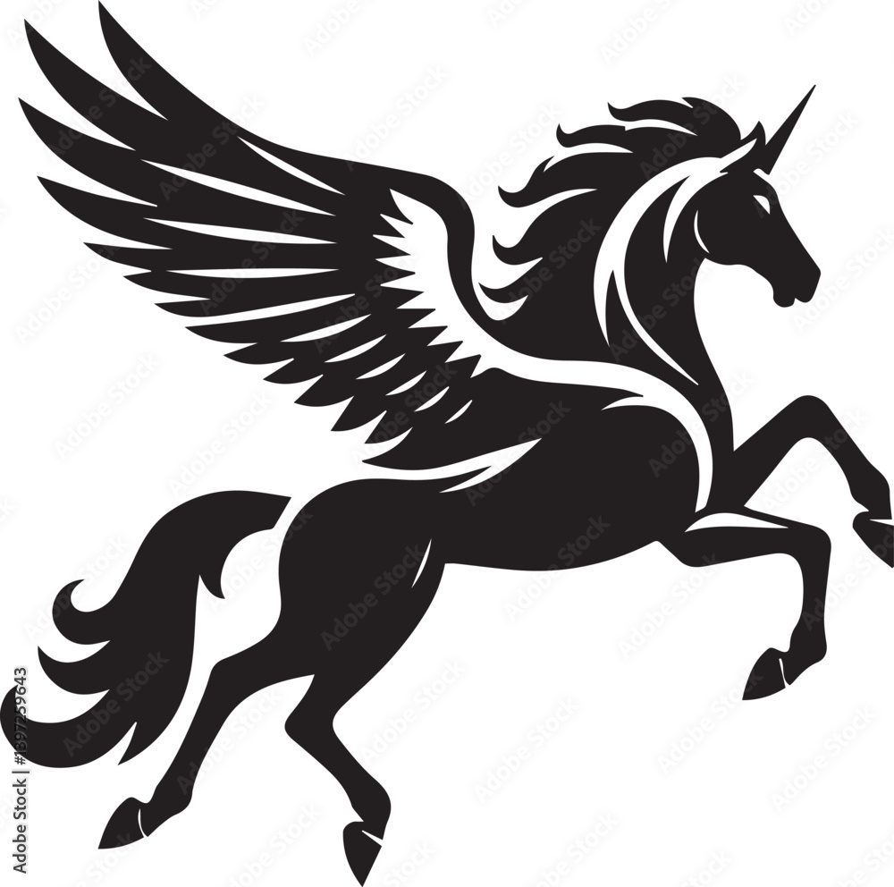 pegasus vector, black horse vector illustration, pegasus silhouette vector black and white pegasus vector, black horse vector illustration, pegasus silhouette vector black and white