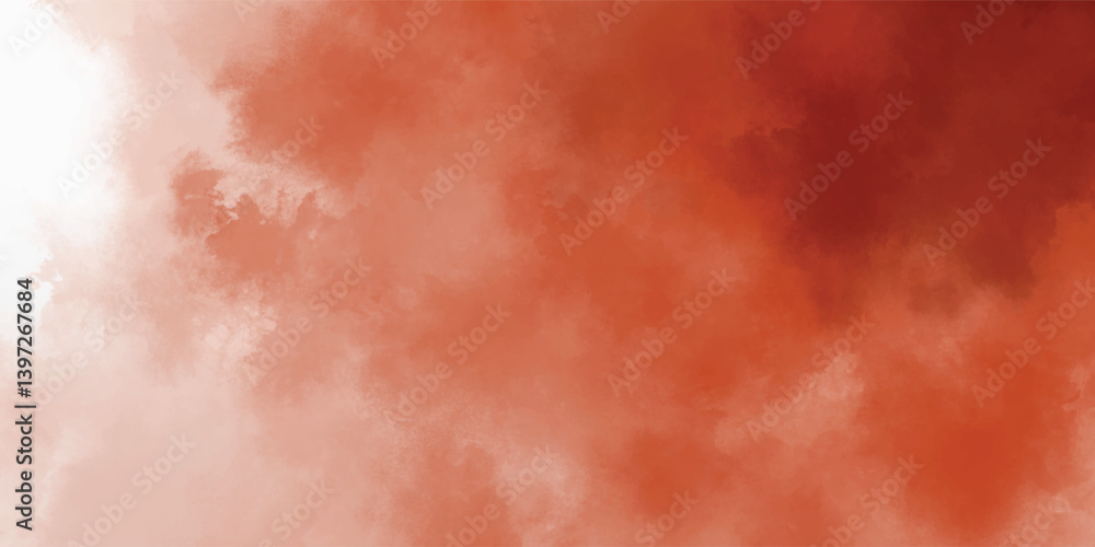Fototapeta premium Atmospheric Background with Abstract Red Cloud and Vapor