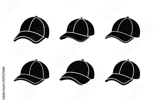 set of baseball caps