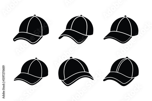 set of baseball caps