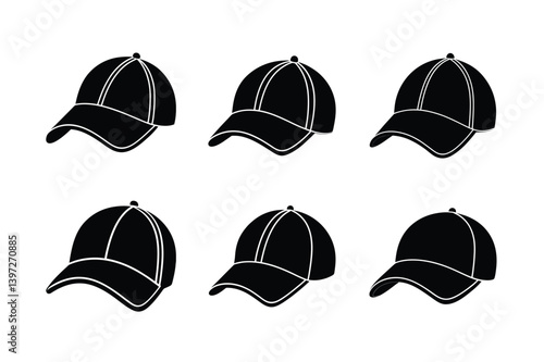 set of baseball caps