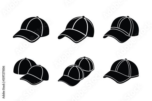set of baseball caps