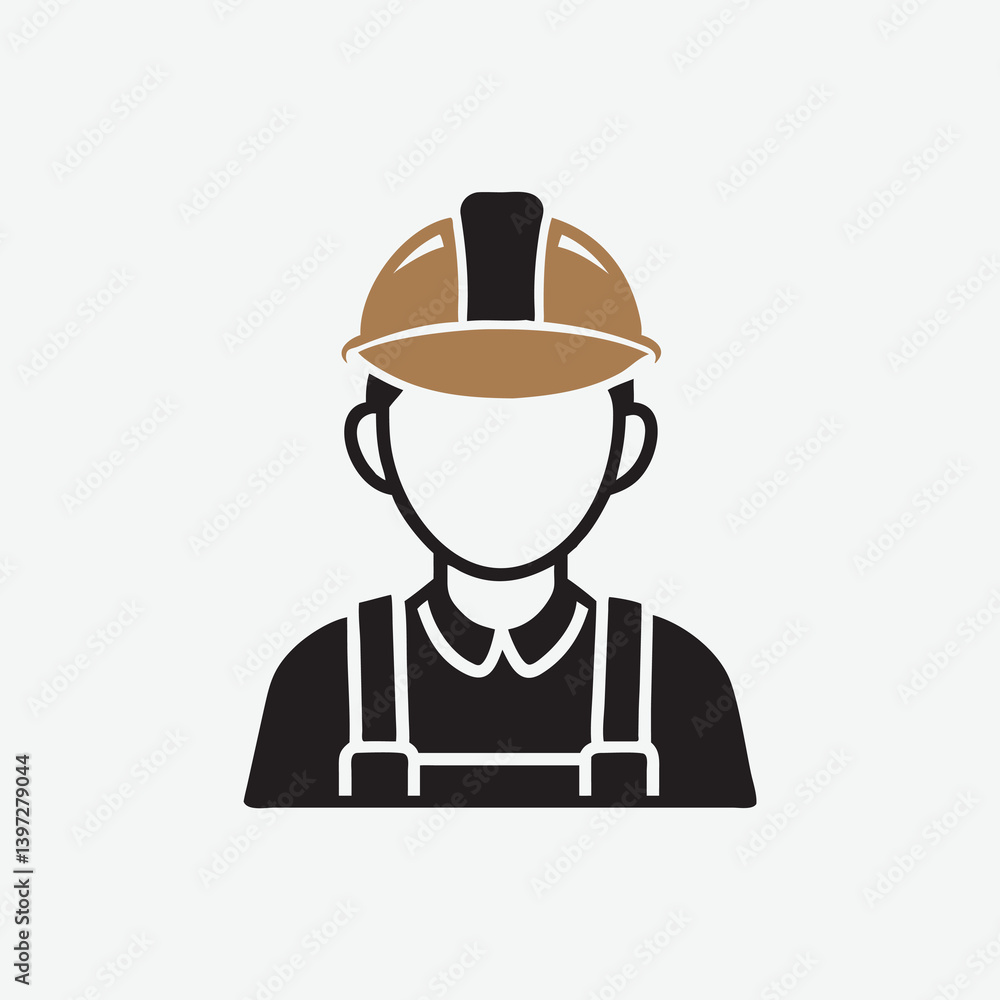 Flat Vector of Construction Worker Wearing Safety Helmet
Flat Vector of Construction Worker Wearing Safety Helmet