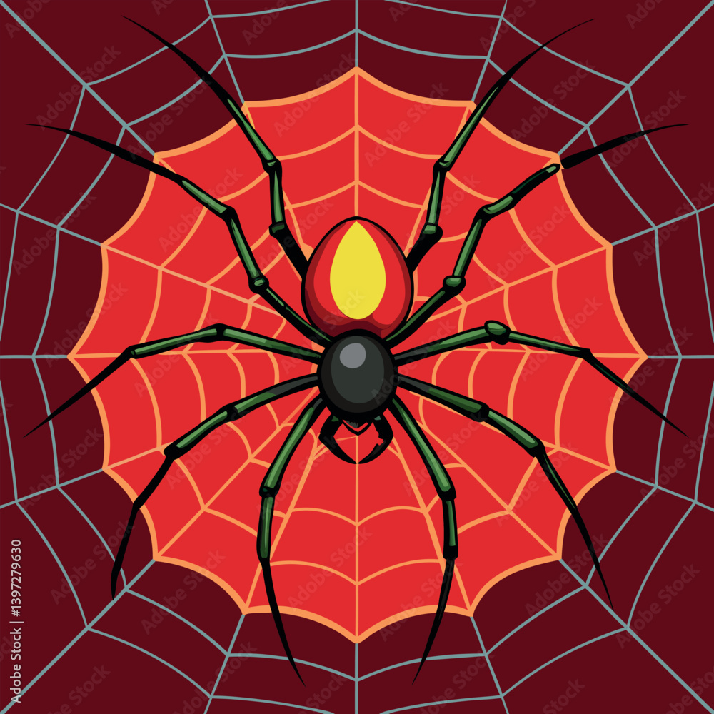 Obraz premium spider on web 