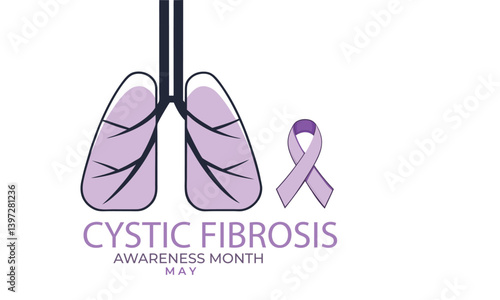 Cystic fibrosis awareness month. background, banner, card, poster, template. Vector illustration.