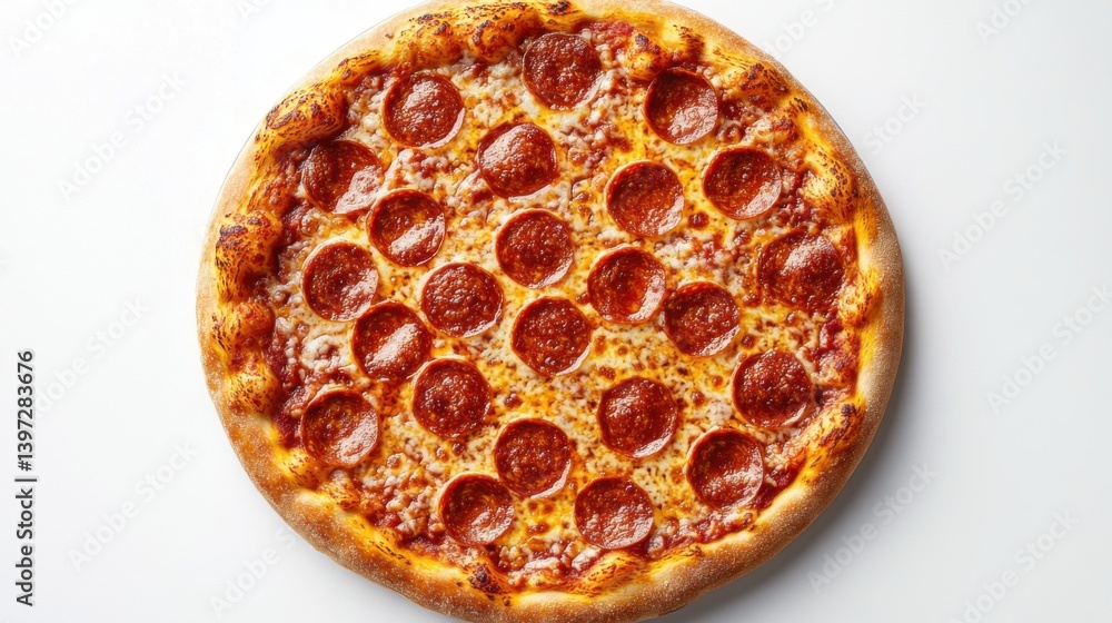 basil pizza in white bg basil pizza in white bg
