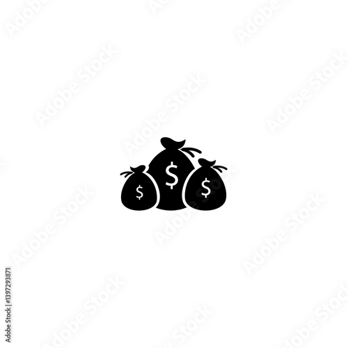 Finance icon set. Containing loan, cash, saving, financial goal, profit, budget, mutual fund, earning money and revenue icons. Solid icons collection.