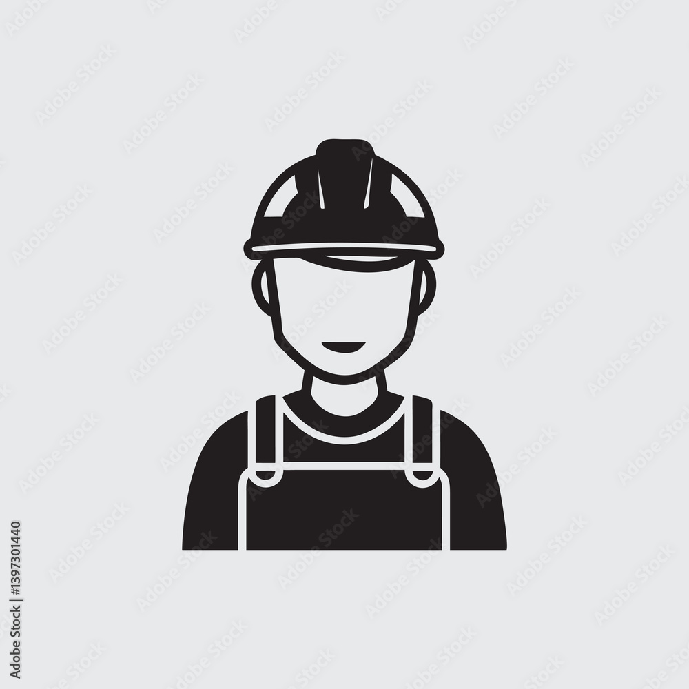 Smiling Construction Worker Icon in Hard Hat – Vector Illustration
Smiling Construction Worker Icon in Hard Hat – Vector Illustration