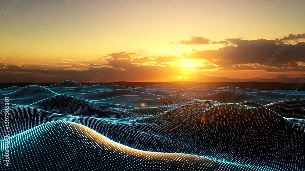 sunset over the sea