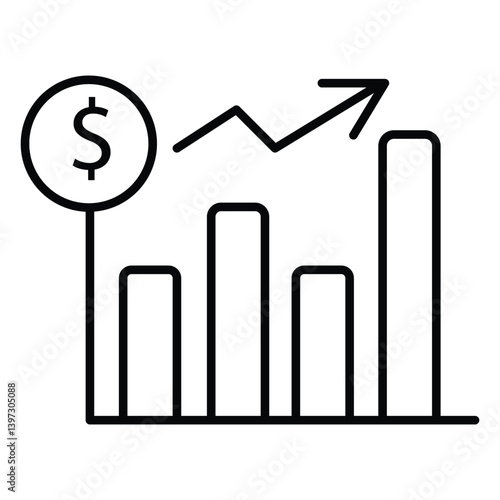Business Statistics Visualization Data vector Icon Design