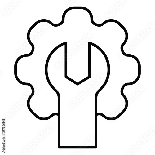 Tech Engineering and Infrastructure vector icon design