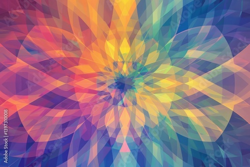 geometric mandala watermark background.