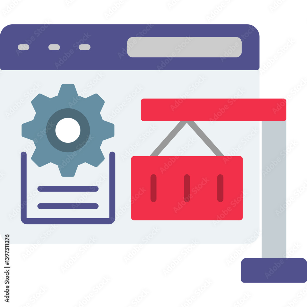 Construction Dashboard Icon Construction Dashboard Icon