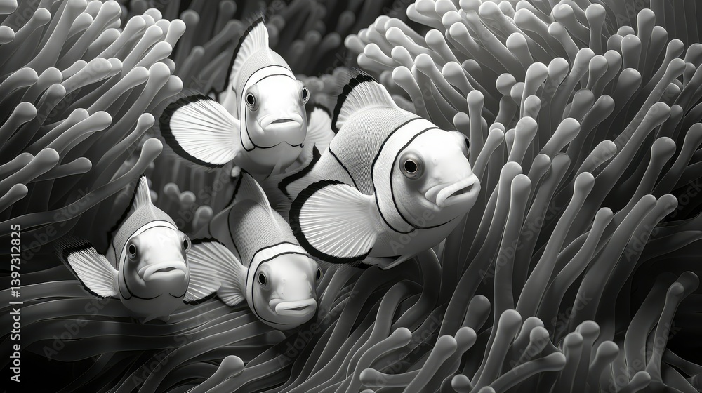 Obraz premium reef wavey background