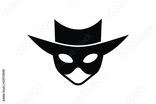 Zorro mask silhouette