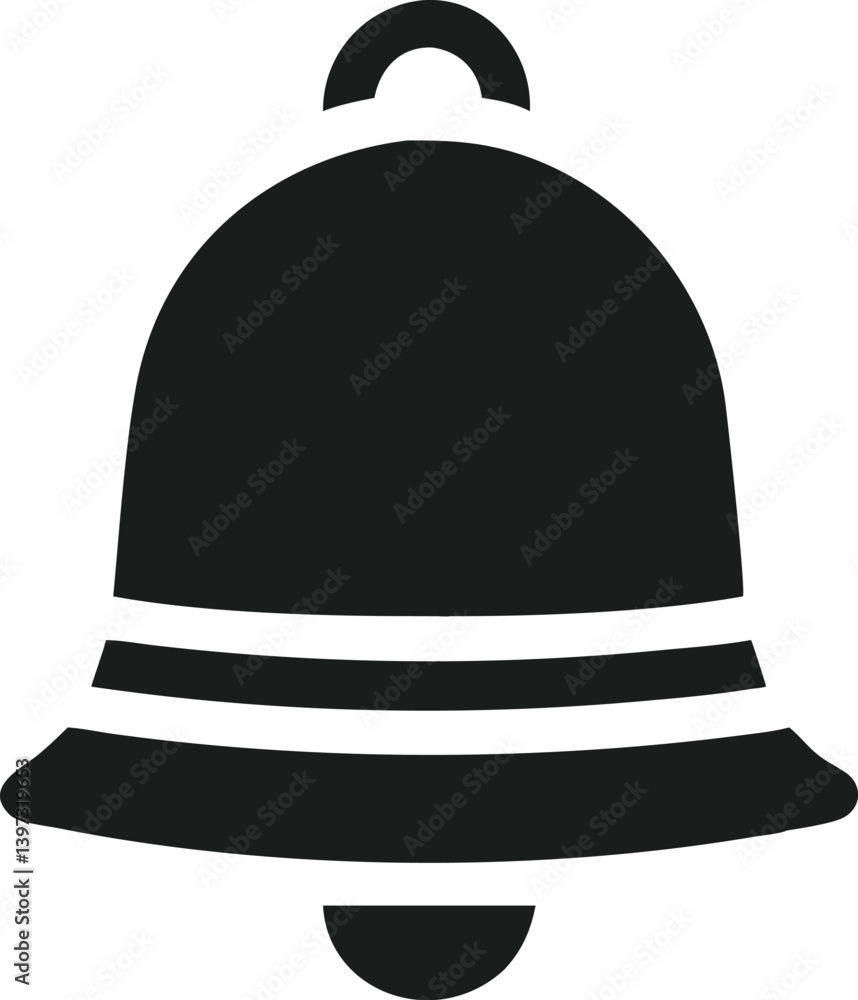 bell silhouette icon 