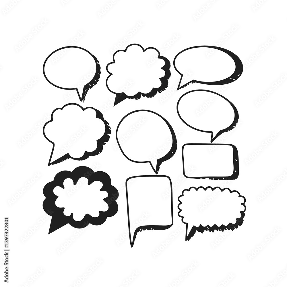 Fototapeta premium speech bubbles set