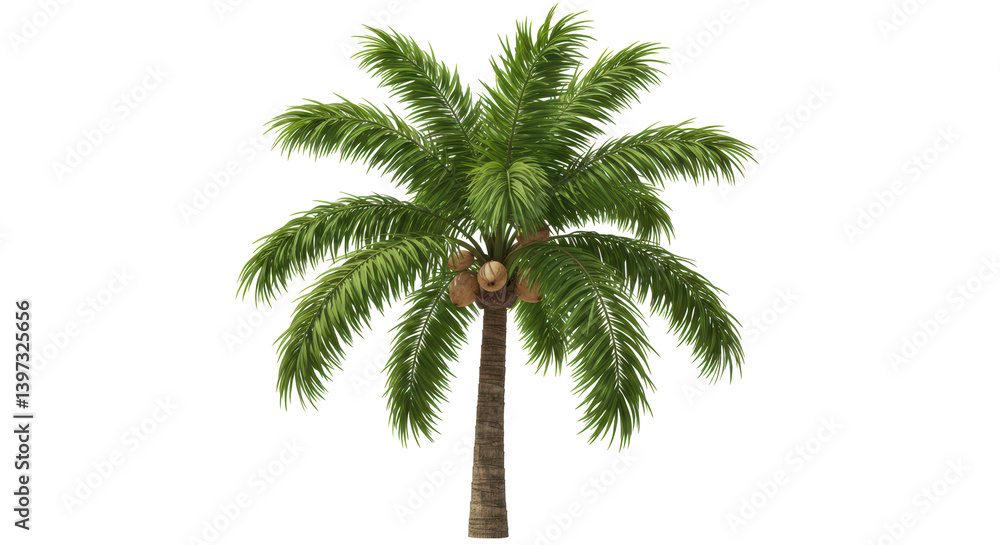 Fototapeta premium Isolated Palm tree