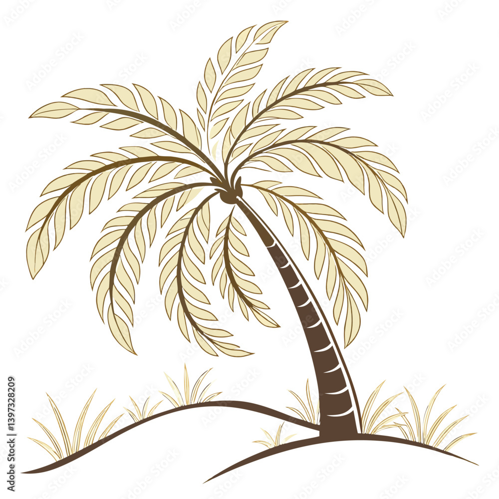 Obraz premium palm tree silhouette