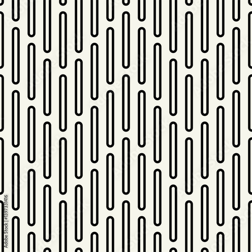 Vector seamless pattern. Modern stylish texture. Repeating geometric swatch. Black dotted zigzag. Geometric simple design.