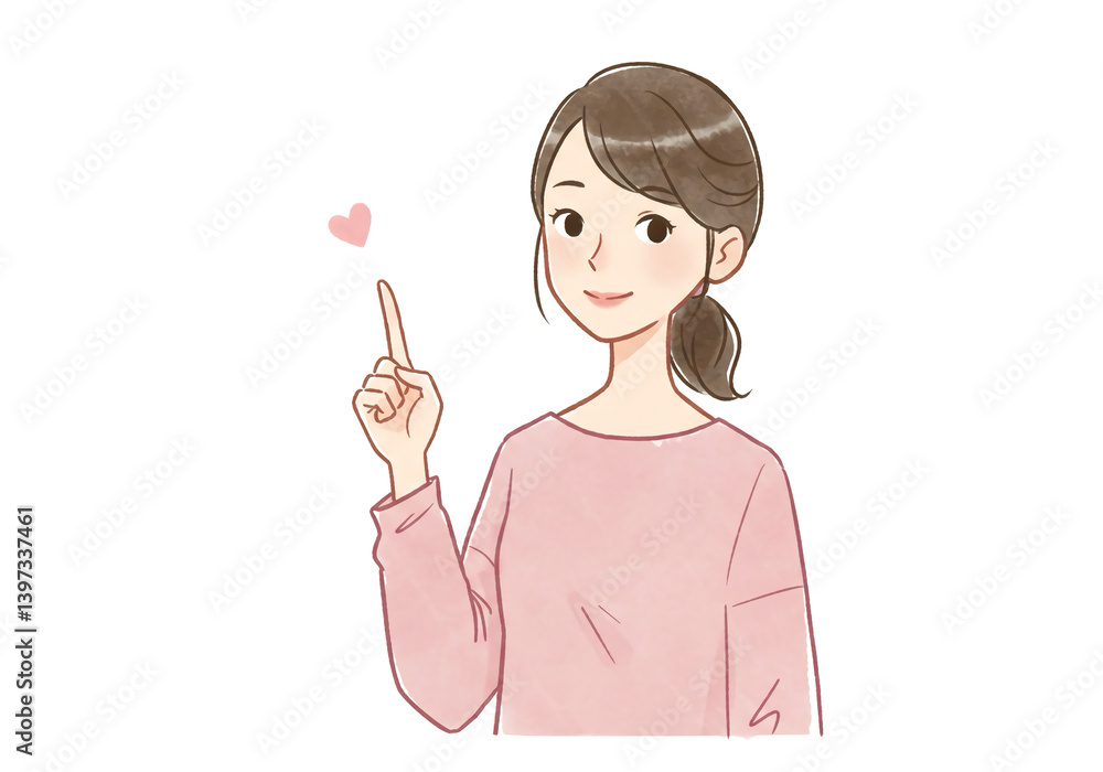 女性・女の子のイラスト素材 女性・女の子のイラスト素材