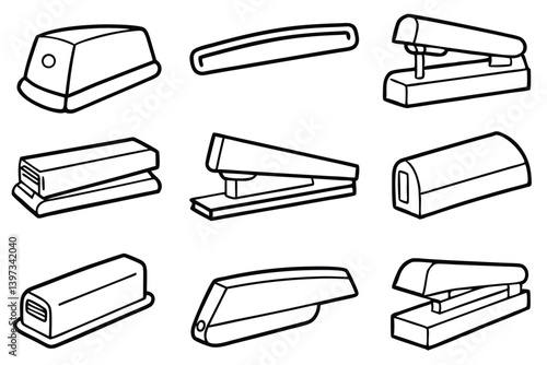 Multiple kinds of staplers in one set