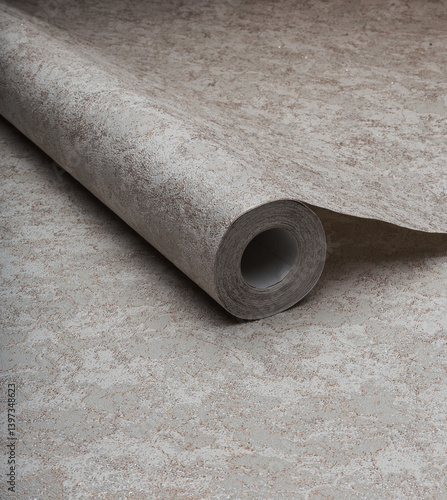 Obraz na płótnie Large roll of wallpaper for the wall with a beautiful texture w salonie