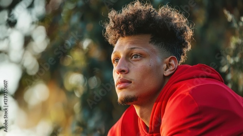 Patrick Mahomes Stock photo --ar 16:9 --quality 2 --style raw --v 6.1 Job ID: 701e3e98-5abc-4eda-87b0-f4ffad9dc687