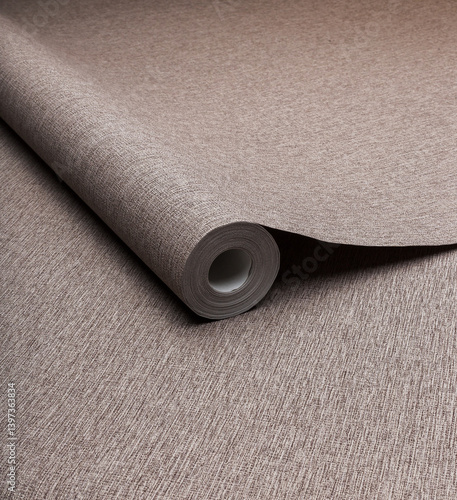 Obraz na płótnie Large roll of wallpaper for the wall with a beautiful texture w salonie