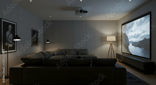 Modern Home Theater Interior Design