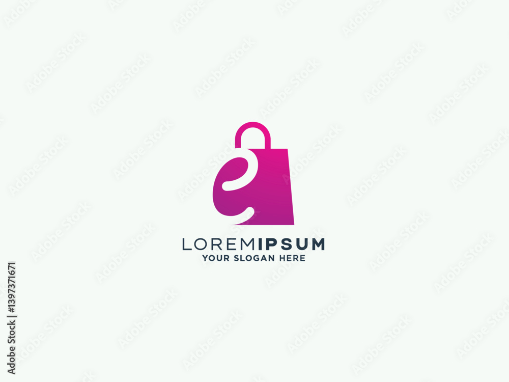 Shopping logo design vector template Shopping logo design vector template