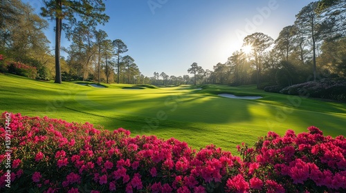 Augusta National Golf Course: A Stunning Sunrise