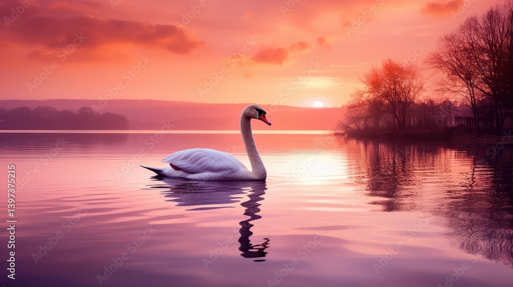Fototapeta premium reflection peace water