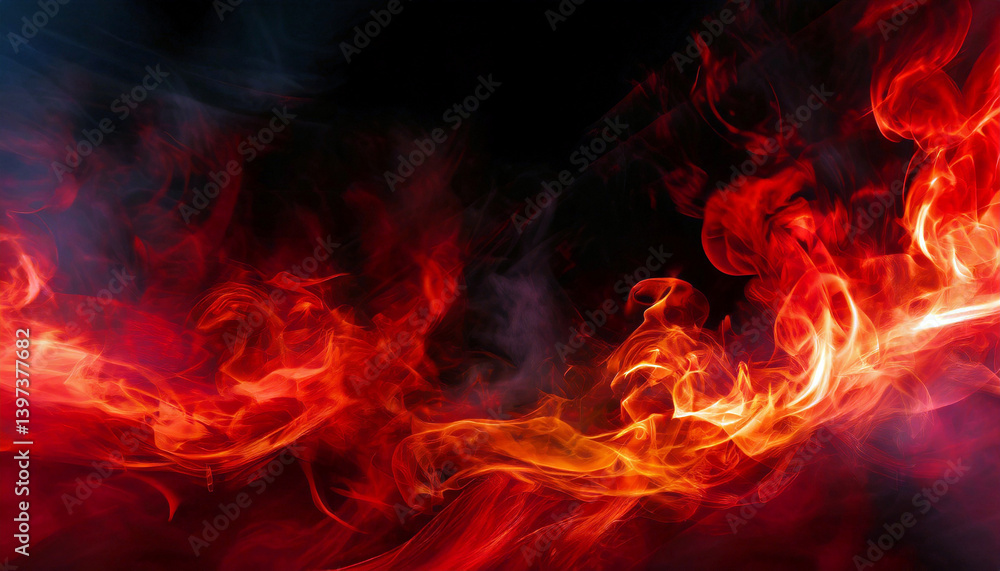 Fiery toned red and abstract black and red background with smoke and flame effects Fiery toned red and abstract black and red background with smoke and flame effects