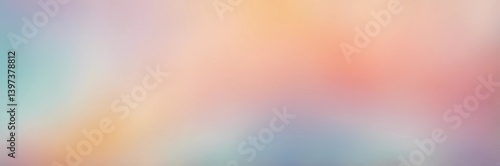 A soft pastel gradient background with blended hues of peach blue and lavender creating a dreamy effect