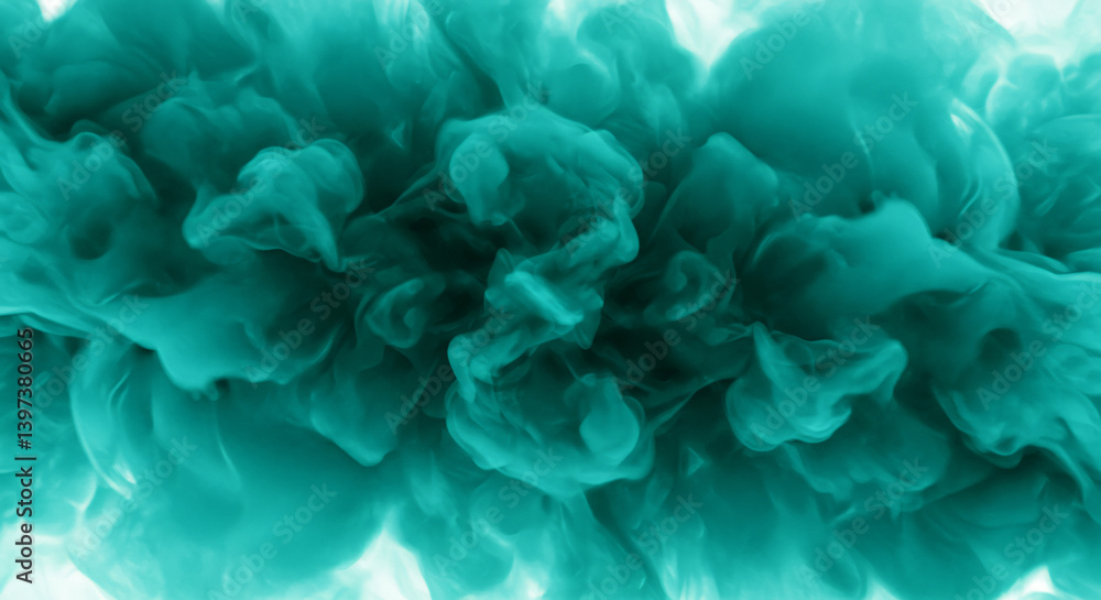 Captivating Creative Textures: Cyan Smoke Blurring the Entire View Captivating Creative Textures: Cyan Smoke Blurring the Entire View