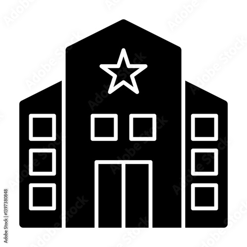 Convention center solid icon