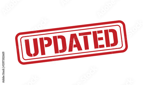 UPDATED red stamp text vector, rubber stamp
