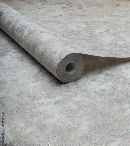 Large roll of wallpaper for the wall with a beautiful texture