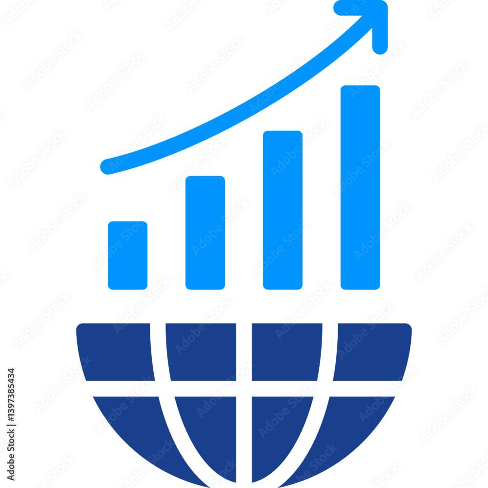 Fototapeta premium Emerging Markets Icon