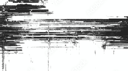 Glitch Cyberpunk effect pixelated white noise-style vector graphic