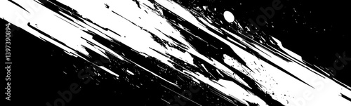 Black and white grunge abstract texture 