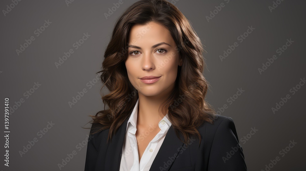 portrait female headshot grey background portrait female headshot grey background