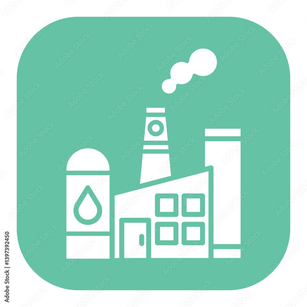 Fototapeta premium Factory Icon