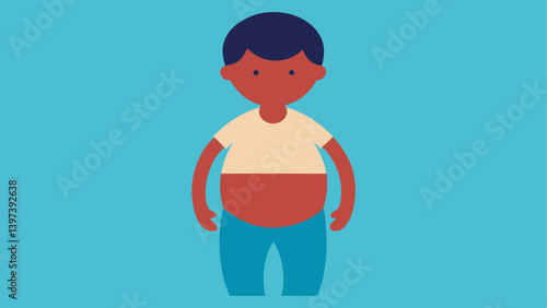 Malnourished Child An of a child with a distended belly and thin limbs ing the consequences of chronic malnutrition.