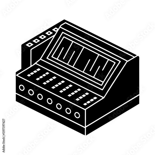 Logic Analyzer silhouette vector