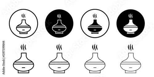Diffuser icon Black and white outline vector